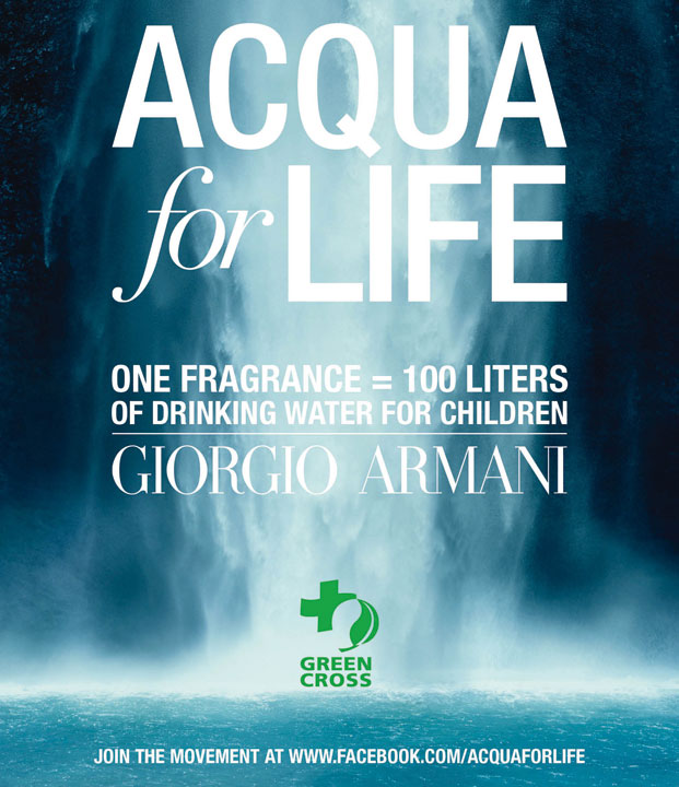armani, acqua for life