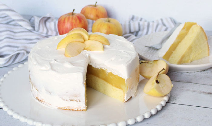 torta od jabuka i vanilije sa slagom