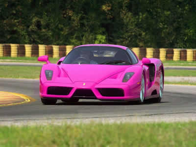 pink ferrari 