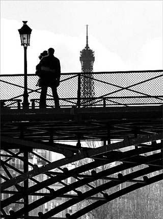 pariz, ljubavnici na mostovima seine
