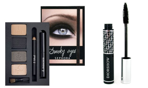 smokey eyes: sephora i diorshow maskara