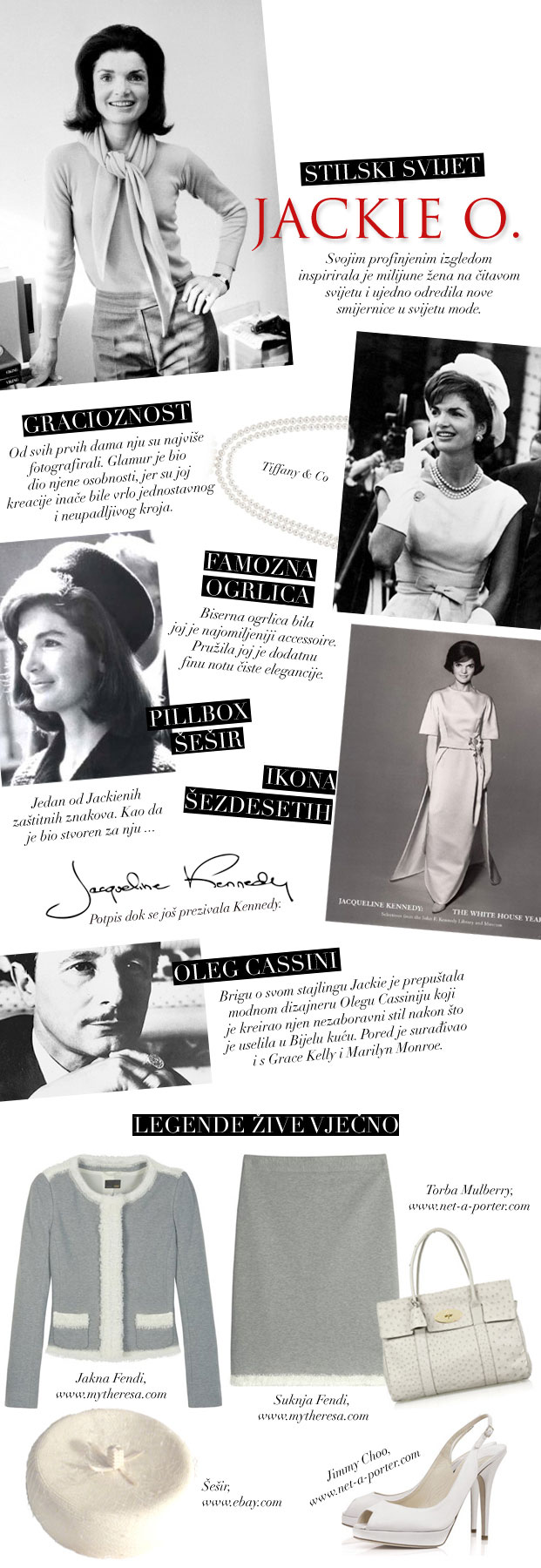 jackie kennedy onassis, stylebook