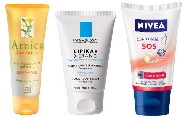 kreme za ruke, yves rocher arnica, lipikar xerand, nivea sos