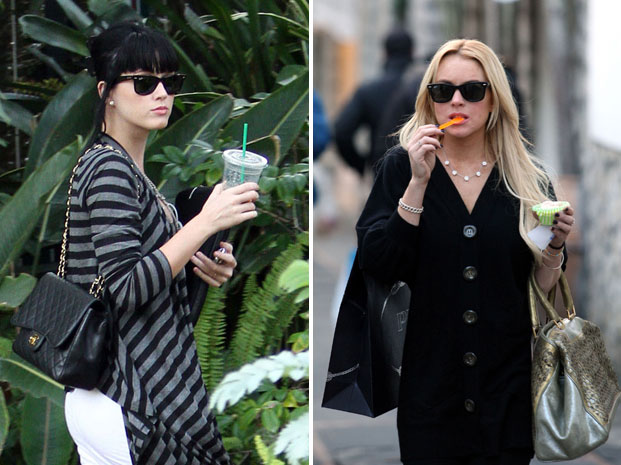 katy perry i lindsay lohan s ray ban wayfarer naočalama