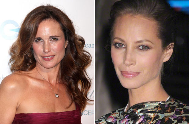 andy macdowell i christy turlington