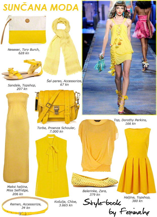 stylebook, žuta boja