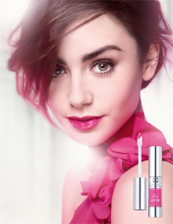 lancome lip lover lily collins