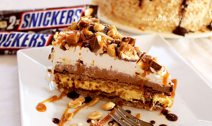 snickers torta