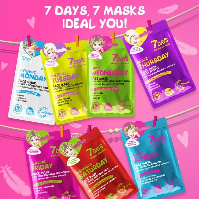 7days maske za lice darivanje