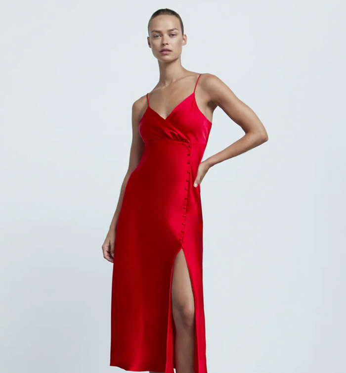 crvene haljine blagdani 2021