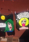 Pop-art torbe s duhovitim citatima za žene sa stavom